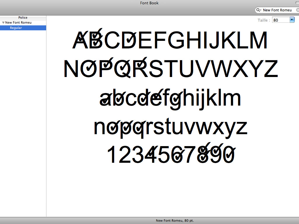 Claude Closky, ‘New Font Romeu’, 2000-2007, Font (Mac & PC), Regular.